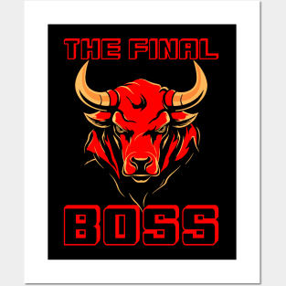 The Final Boss Bull Head Design Posters and Art